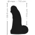Realistixxx - Dildo med pung - realistisk storlek 22 cm - svart