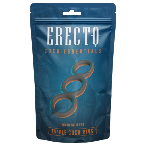 Erecto - penisring set trippel - svart