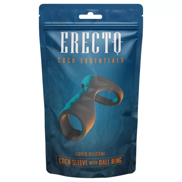 Erecto - penisring 2-i-1 - svart