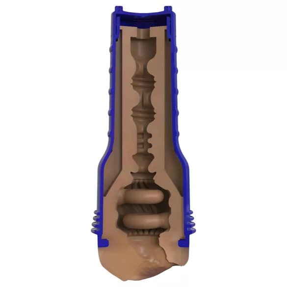 Fleshlight Boost Bang - realistisk vaginamasturbator - brun