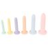 Sex i rad - dildo träningsset - 6 st (färgglada)