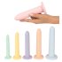 Sex i rad - dildo träningsset - 6 st (färgglada)