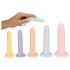 Sex i rad - dildo träningsset - 6 st (färgglada)