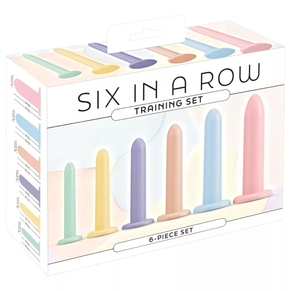 You2Toys - Six in a Row - dildo‑träningsset - 6 st (färgglada)