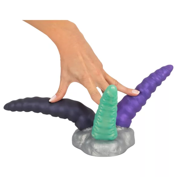 Beasty Cocks - dildo med tre tentakler - silikon - svart