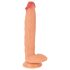 Realistixxx Äkta Jätte - extra stor dildo med pung (natur)