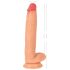 Realistixxx Äkta Jätte - extra stor dildo med pung (natur)