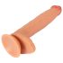 Realistixxx Äkta Jätte - extra stor dildo med pung (natur)