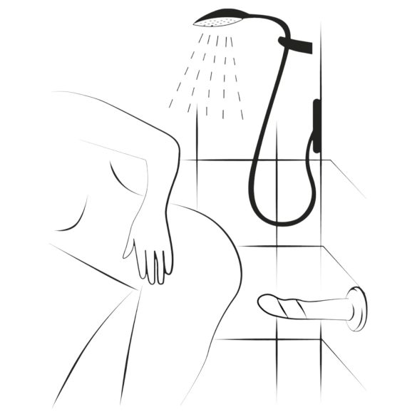 ROMP Dizi - dildo silikon flexibel - rosa/orange