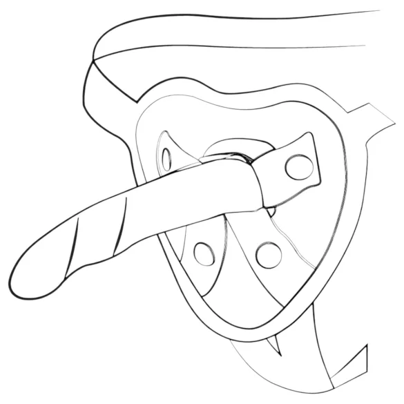 ROMP Piccolo - dildo silikon flexibel - blå lila