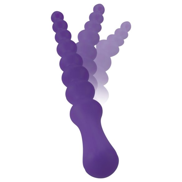 You2Toys - analdildo med kulor - flexibel silikon - lila