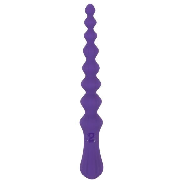You2Toys - analdildo med kulor - flexibel silikon - lila