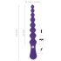 You2Toys - analdildo med kulor - flexibel silikon - lila