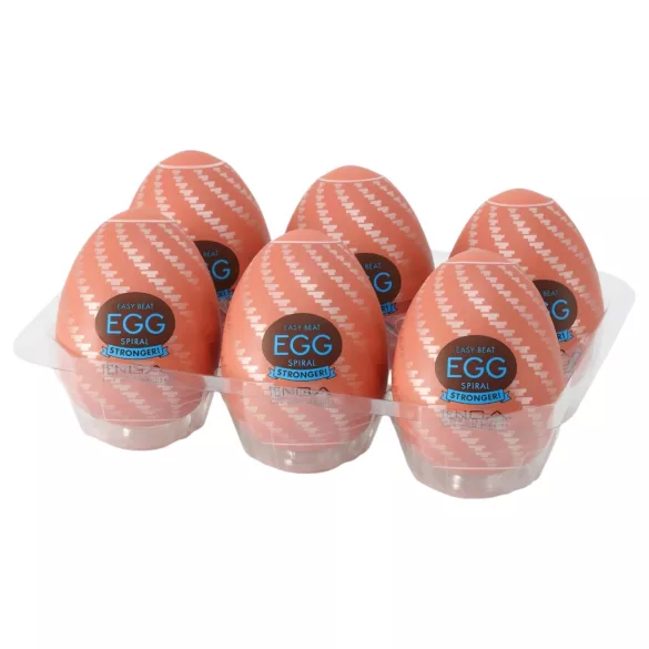 TENGA Egg Spiral Stronger - onanimasturbator ägg - 6-pack