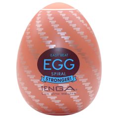 TENGA Egg Spiral Stronger - onanitägg - engångsbruk - vit