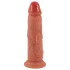 Realistixxx - dildo med dubbel lager - realistisk känsla - naturfärg
