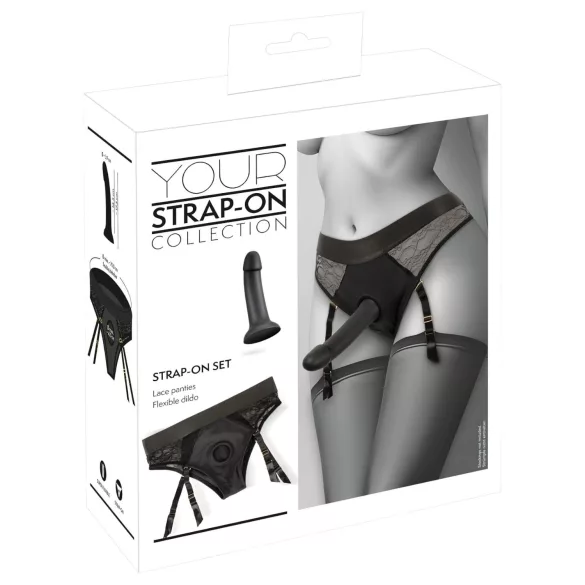 You2Toys - strap-on dildo med trosor - svart