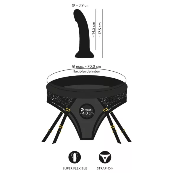 You2Toys - strap-on dildo med trosor - svart