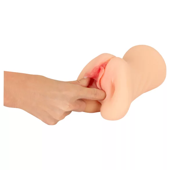 Nature Skin - vagina- och munmasturbator (naturfärg)