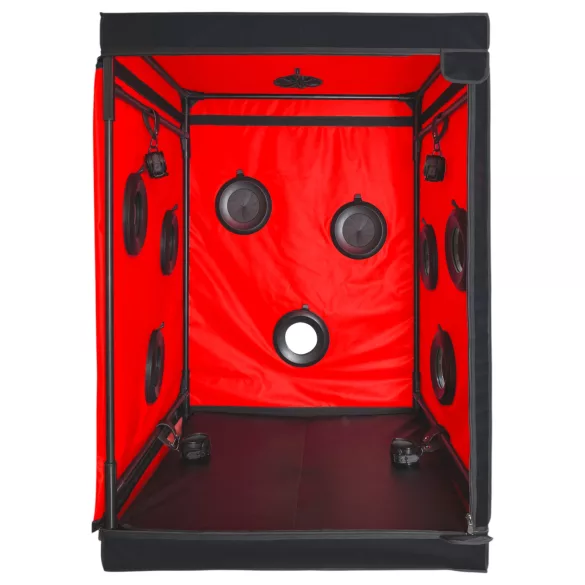 Secretdome - BDSM-sexkabin med öppningar (svart)