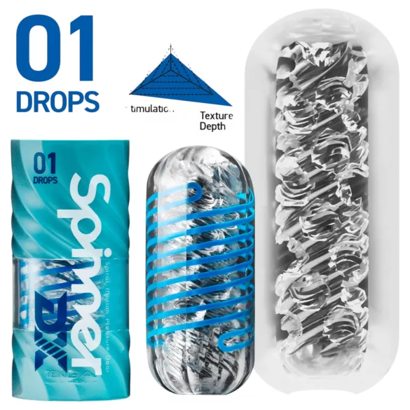 TENGA Spinner DX - masturbator (genomskinlig)