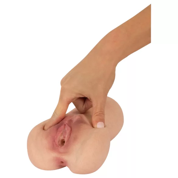 Realistixxx Real Stroker - realistisk vagina- och analmasturbator (hudfärgad)