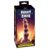Beasty Cocks - Varulv-Willie dildo med sugkopp - vinröd (21 cm)