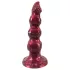 Beasty Cocks - Varulv-Willie dildo med sugkopp - vinröd (21 cm)