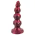 Beasty Cocks - Varulv-Willie dildo med sugkopp - vinröd (21 cm)