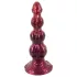 Beasty Cocks - Varulv-Willie dildo med sugkopp - vinröd (21 cm)