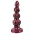Beasty Cocks - Varulv-Willie dildo med sugkopp - vinröd (21 cm)