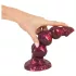Beasty Cocks - Varulv-Willie dildo med sugkopp - vinröd (21 cm)