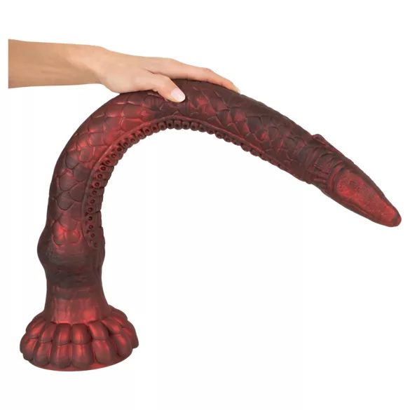 Beasty Cocks The Enormous Eel - jätteål-dildo (röd)