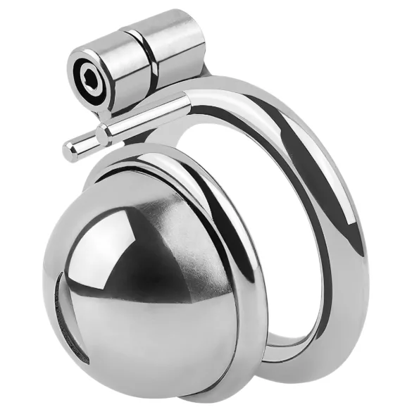 fetish collection - mini penisbur med 3 utbytbara testikelringar (silver)