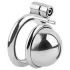 fetish collection - mini penisbur med 3 utbytbara testikelringar (silver)