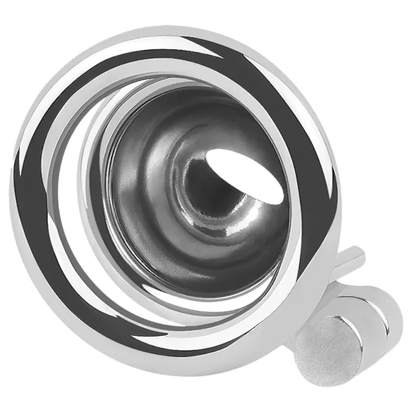 fetish collection - mini penisbur med 3 utbytbara testikelringar (silver)