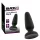 Black Velvets - silikon analplugg med sugkopp (svart) - M