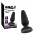 Black Velvets - silikon analplugg med sugkopp (svart) - M