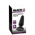 Black Velvets - silikon analplugg med sugkopp (svart) - M