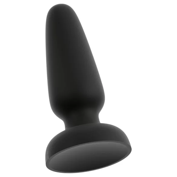 Black Velvets - silikon analplugg med sugkopp (svart) - M