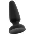Black Velvets - silikon analplugg med sugkopp (svart) - M