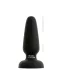 Black Velvets - silikon analplugg med sugkopp (svart) - M