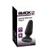Black Velvets - silikon analplugg med sugkopp (svart) - L