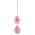 Cuties - dubbelkulig gummiklädd geishakula i silikon (rosa)