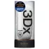 TENGA 3Dx Flow - vågmönstrad masturbator (vit)