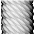 TENGA 3Dx Flow - vågmönstrad masturbator (vit)