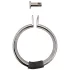 Fetish Collection - kompakt penisbur i stål med hänglås (silver)