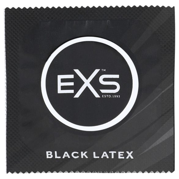 EXS Black - latexkondom - svart - 12 st