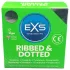 EXS - kondom med räfflor och noppor - 3 st