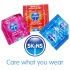 Skins - blandade kondomer - knottriga, naturell, extra tunna (4 st)